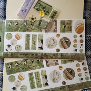10/$20 Soccer Sticker Bundle Lot Stickers Scrapbooking Crafts